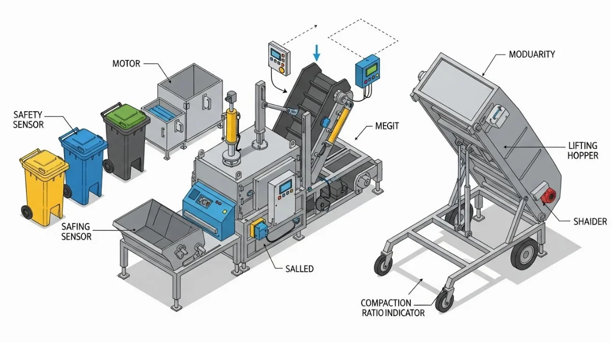 Lợi ích kinh tế của giải pháp thùng ép rác di động hiện đại