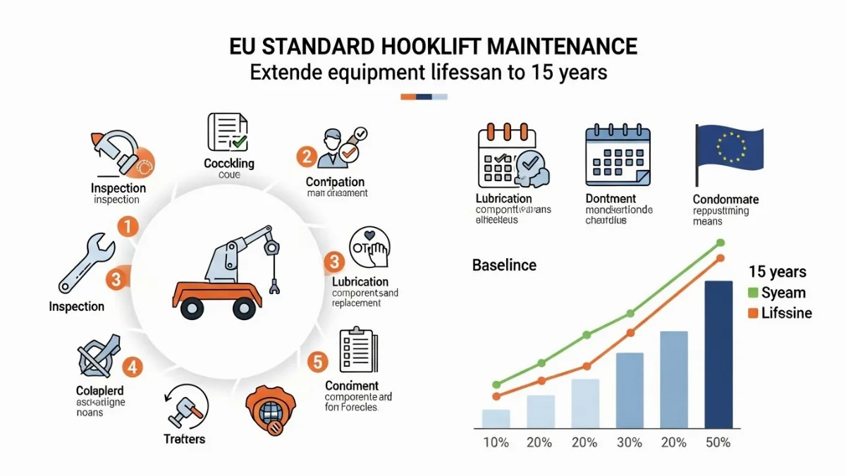 Kỹ thuật vi&ecirc;n chuy&ecirc;n nghiệp thay thế phụ t&ugrave;ng ch&iacute;nh h&atilde;ng cho xe hooklift