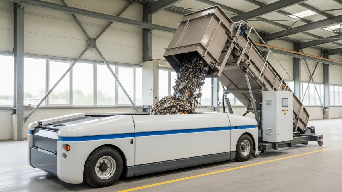 Thùng ép rác di động thiết kế linh hoạt cho đô thị xanh