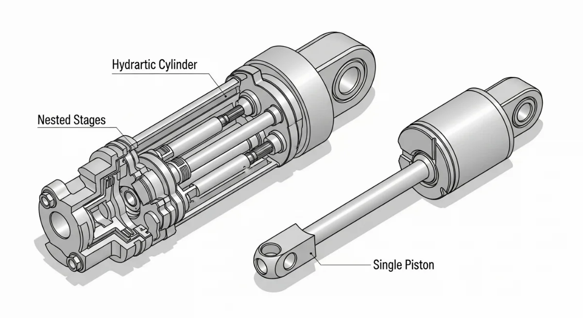 Biểu đồ so sánh chi phí và hiệu suất của xi lanh tháp ben và xi lanh đơn