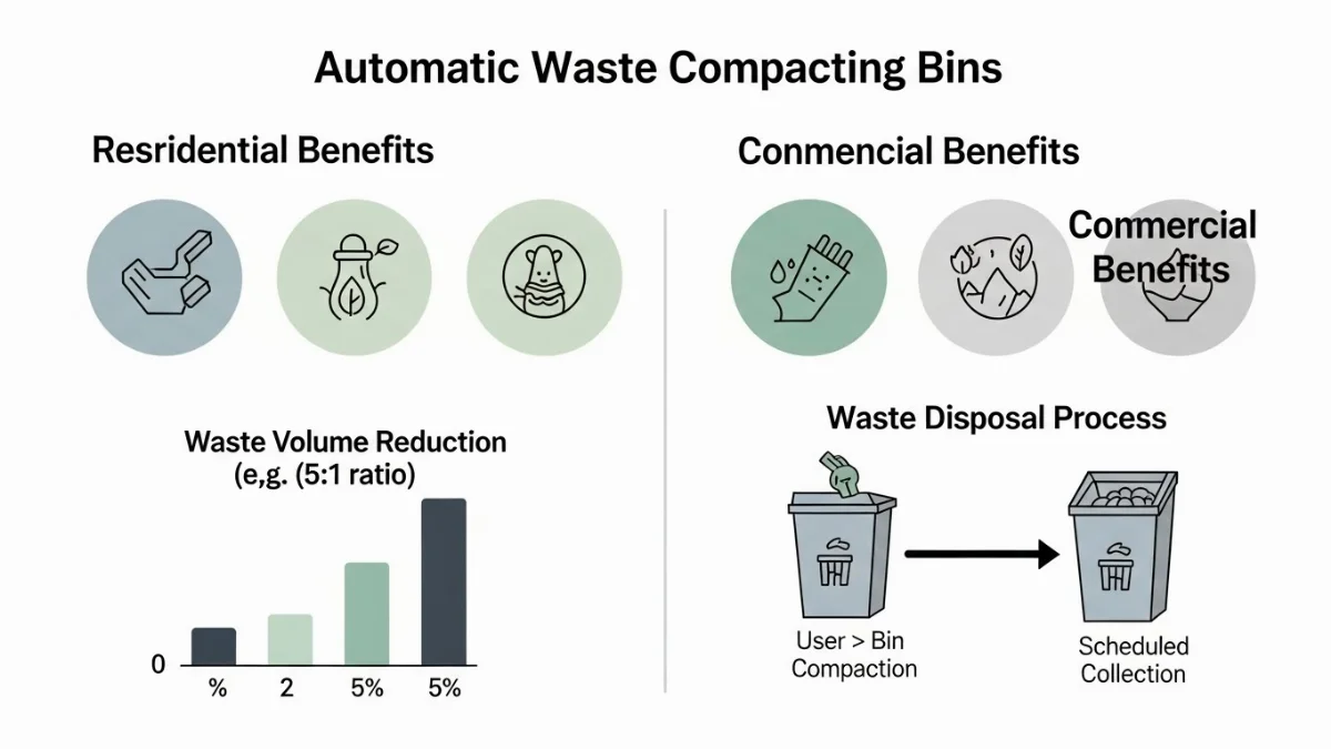 Công nghệ thùng ép rác tiên tiến tích hợp IoT cho quản lý tối ưu