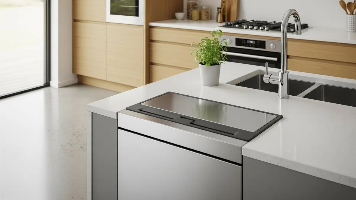 Thùng thu ép rác thải nhà bếp khử mùi cao cấp