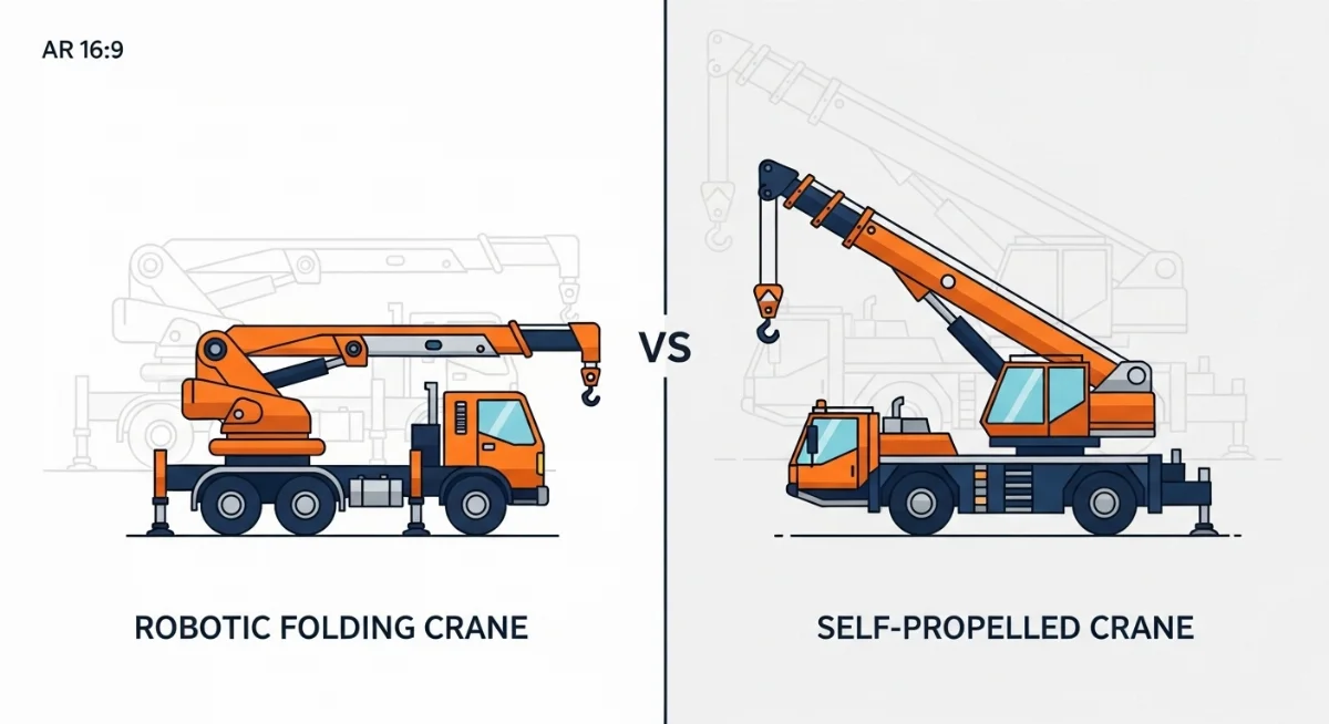 Hình ảnh cẩu tự hành bánh lốp cỡ lớn đang nâng vật nặng tại công trường xây dựng