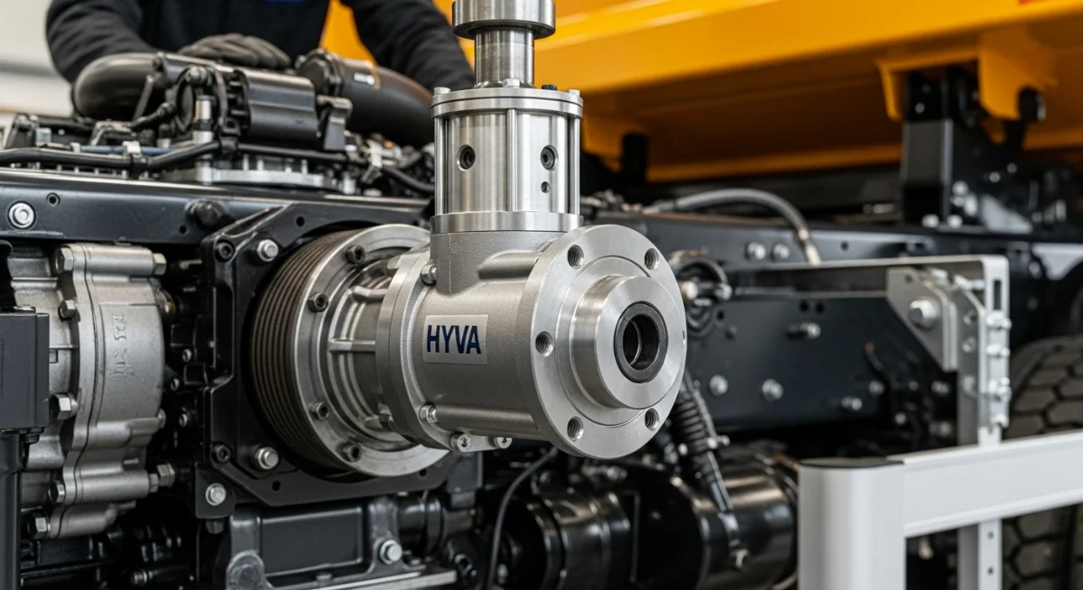 Chọn bơm HYVA theo tải trọng xe ben và thiết bị nâng