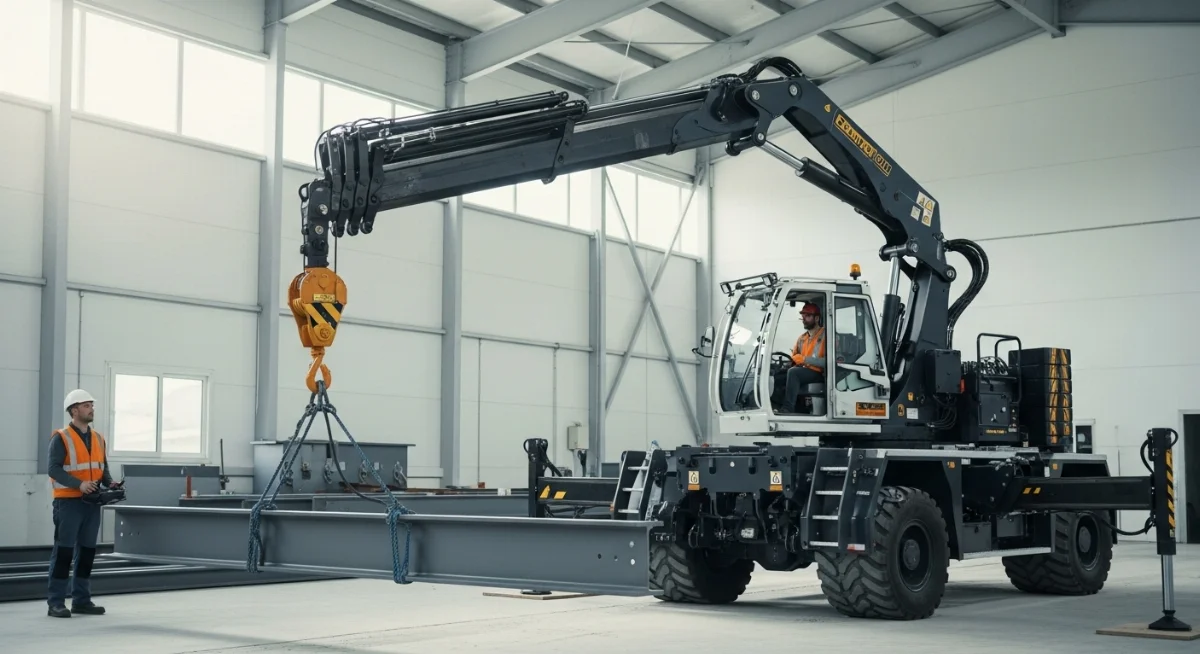 Cấu tạo các bộ phận chính của cẩu gập robot thủy lực