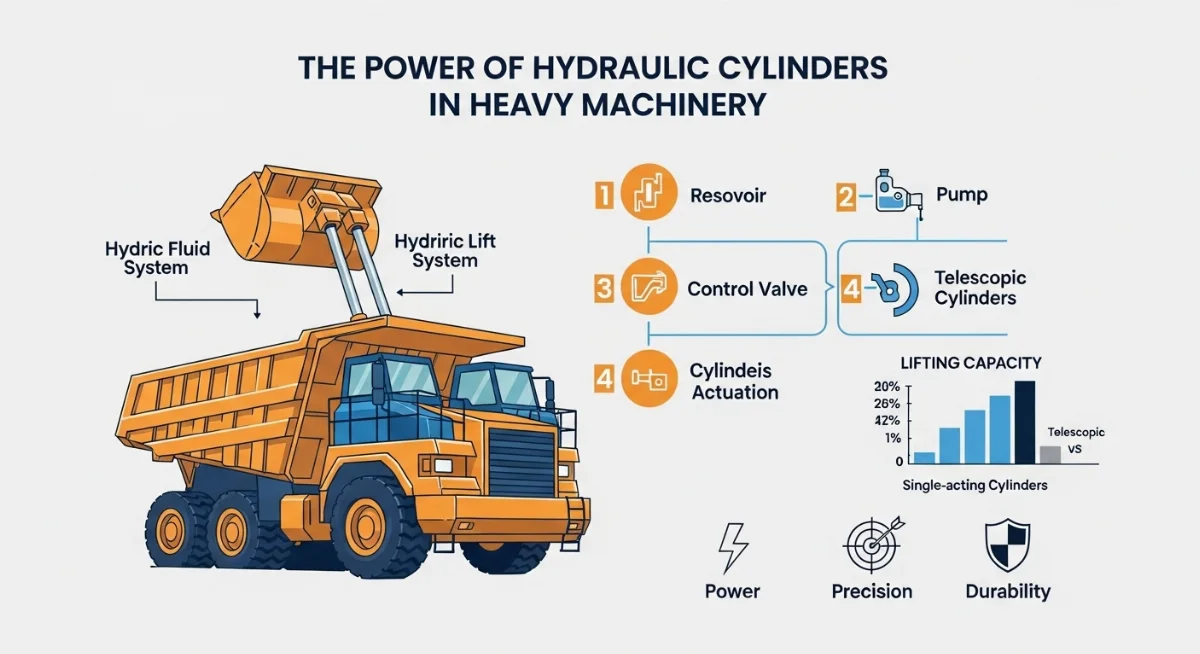 Bảo trì hệ thống thủy lực và xi lanh ben