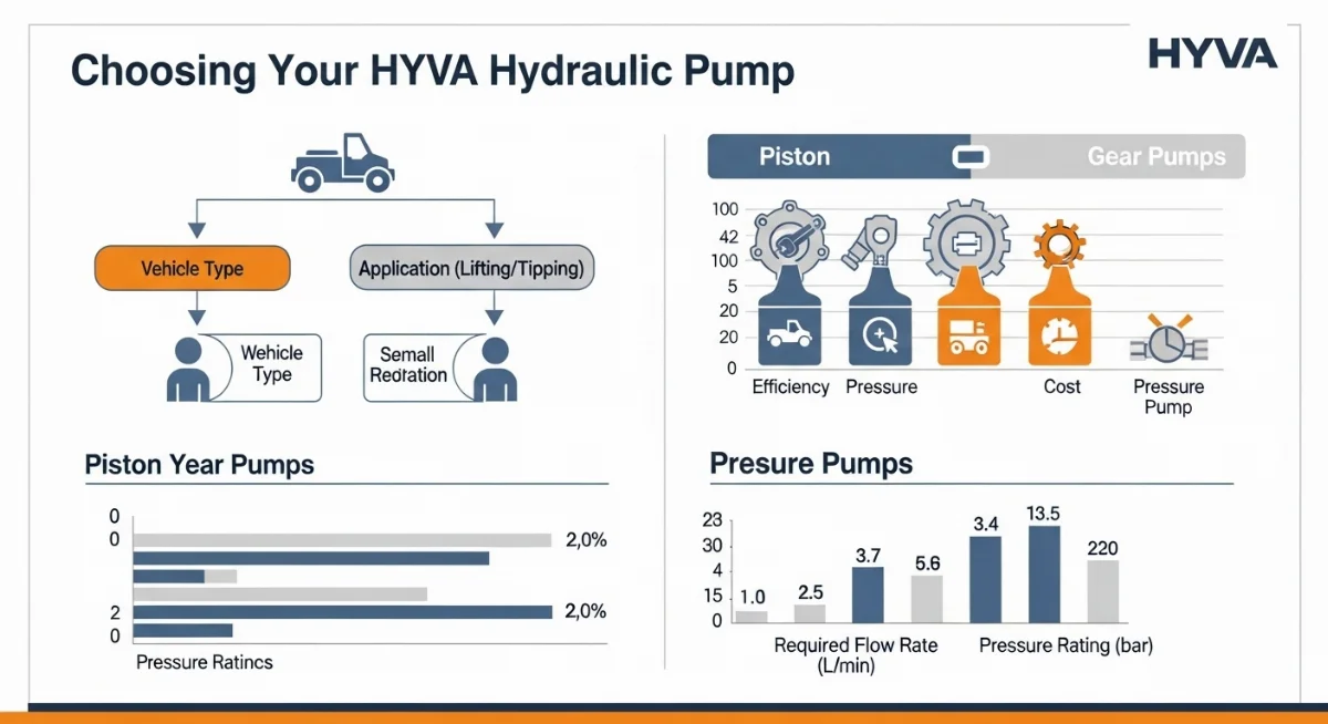 Mua bơm thủy lực HYVA chính hãng nhập khẩu