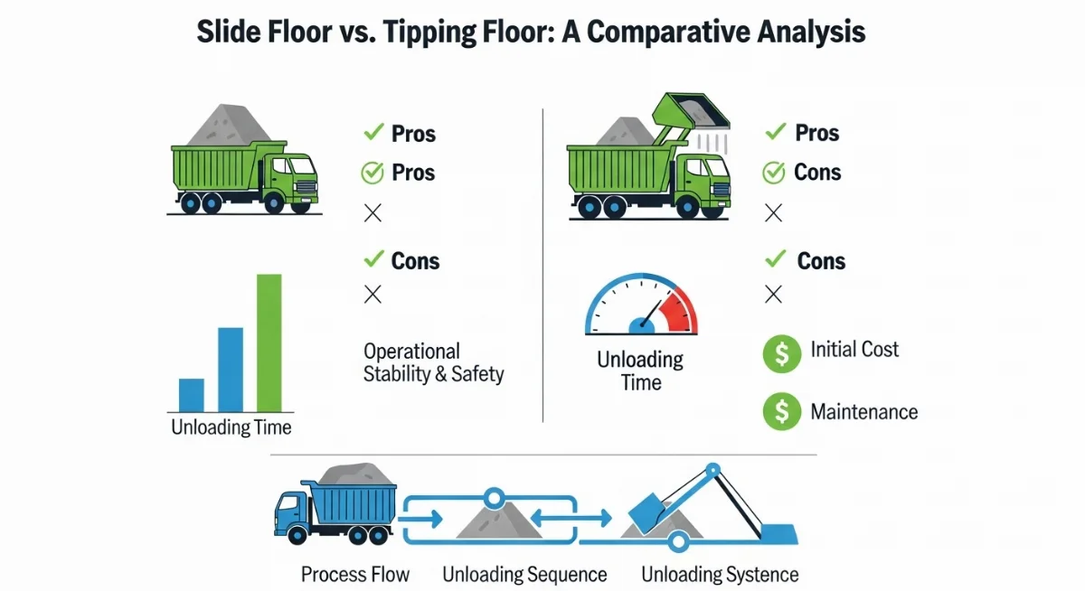 Sàn trượt tự đổ đẩy hàng hóa một cách an toàn và hiệu quả