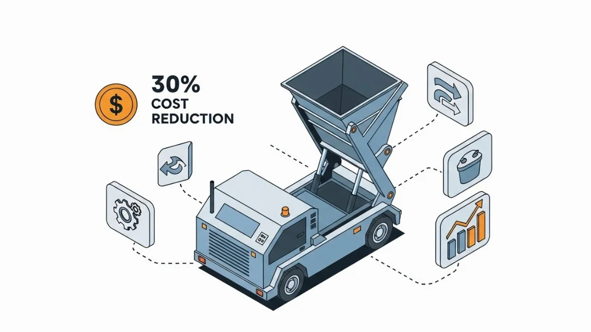 Lợi ích thùng ép rác công nghiệp giảm chi phí vận hành đáng kể