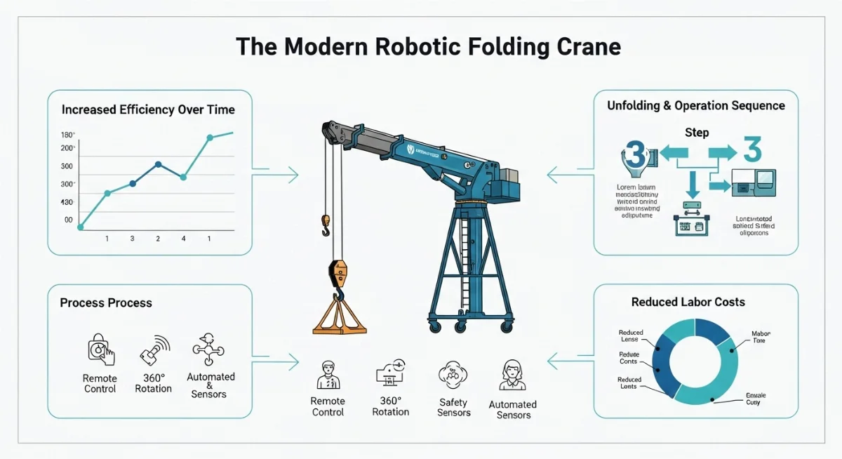 Hình ảnh cẩu gập robot được bảo dưỡng định kỳ tại xưởng