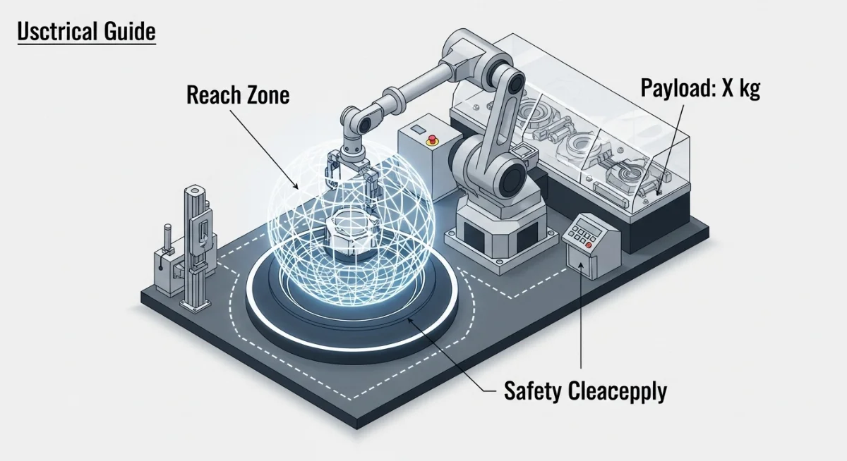 Xe tải gắn cẩu robot đang hoạt động tại công trường