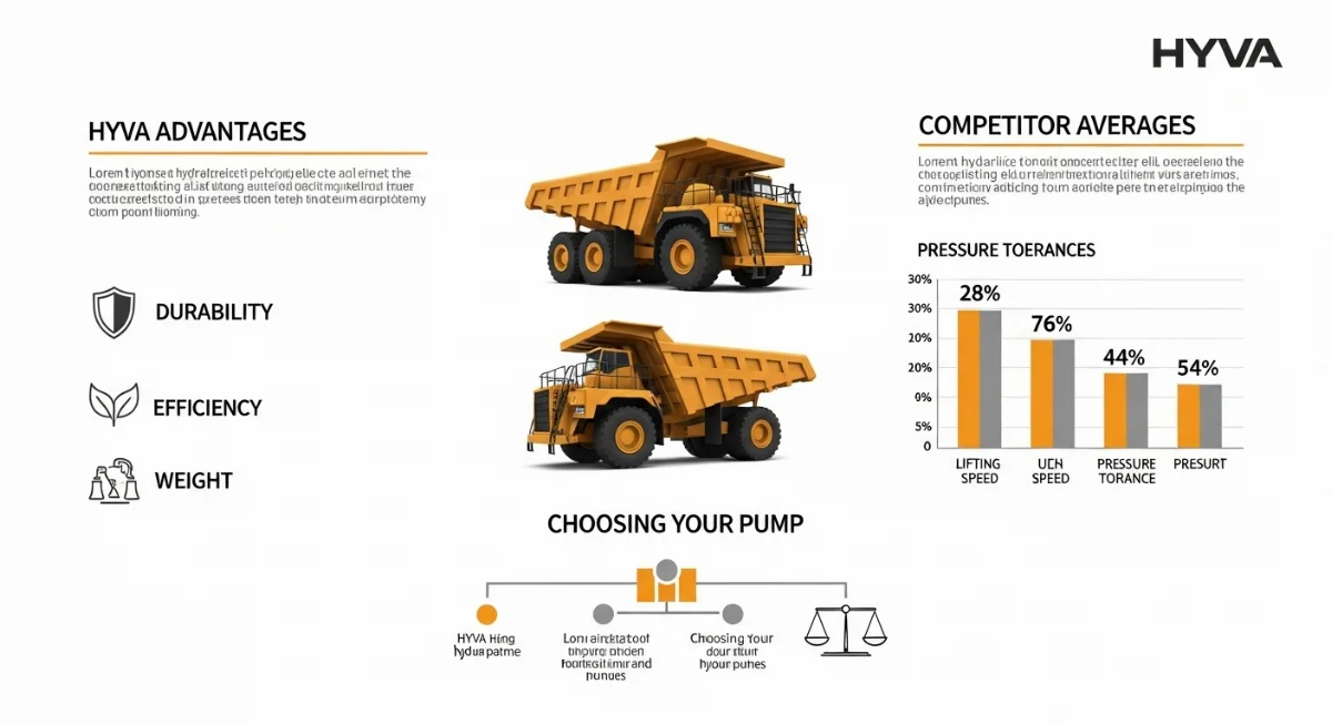 Lựa chọn bơm thủy lực phù hợp cho xe ben và thiết bị