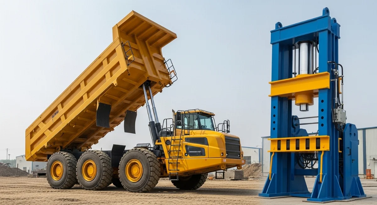 Hình ảnh cấu tạo chi tiết xi lanh đơn giản trong hệ thống thủy lực