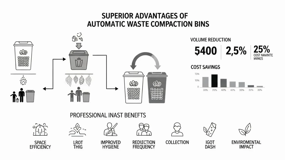 Tầm nhìn tương lai của hệ thống ép rác tự động trong thành phố