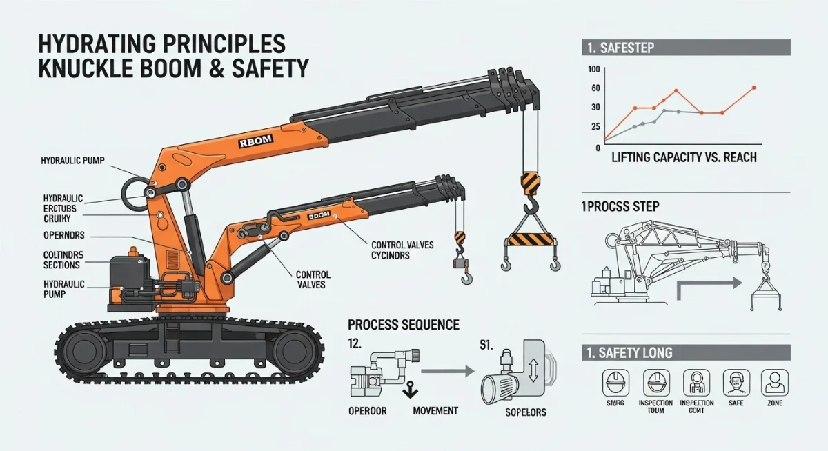 Khắc phục sự cố thường gặp trên cẩu gập robot thủy lực
