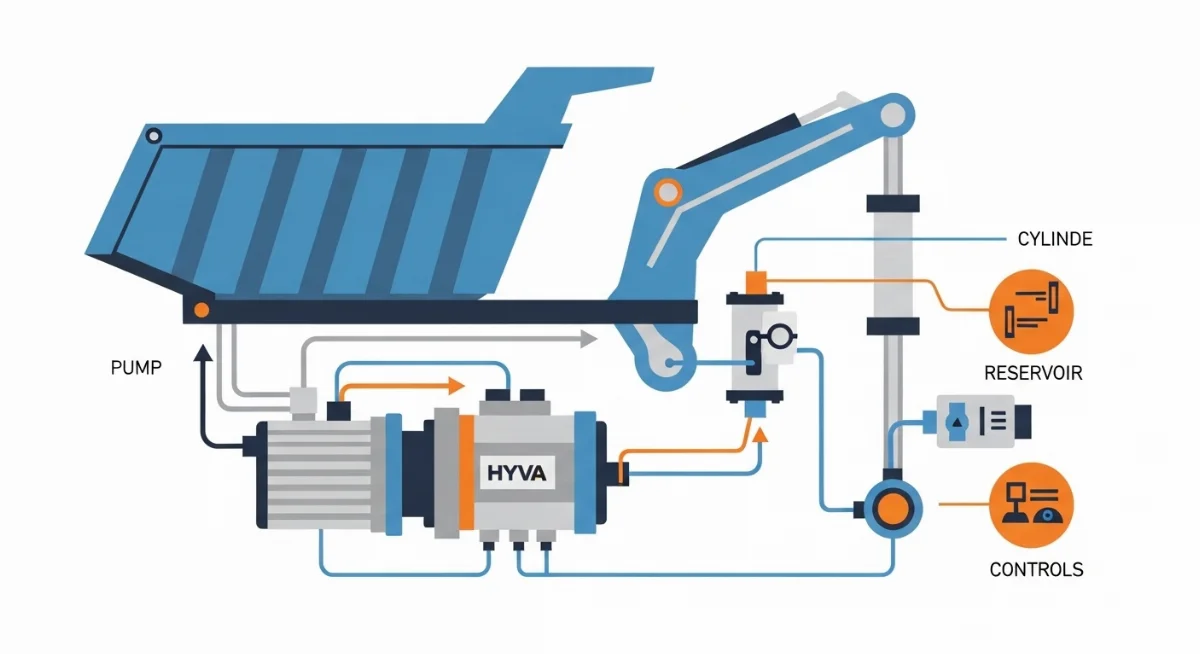 So sánh các dòng bơm HYVA bánh răng và piston