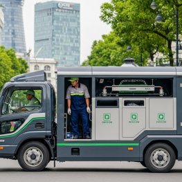 Xe Rửa Thùng Rác Di Động – Giải Pháp Vệ Sinh Đô Thị Bền Vững Tại TP.HCM