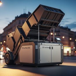 Thùng Ép Rác Phễu Nâng Tăng 40% Hiệu Suất Xử Lý Rác Đô Thị – Chứng Nhận CE 2026