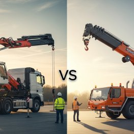 So sánh cẩu gập robot và cẩu tự hành – Nên chọn loại nào cho công trình của bạn?