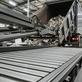 Cách sàn trượt và bơm thủy lực tối ưu quy trình vận chuyển – xử lý rác