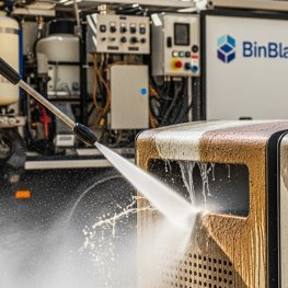 Xe Rửa Thùng Rác Di Động Công Nghệ Phun Áp Lực Cao: Loại Bỏ 99% Vết Bẩn Trong 2 Phút